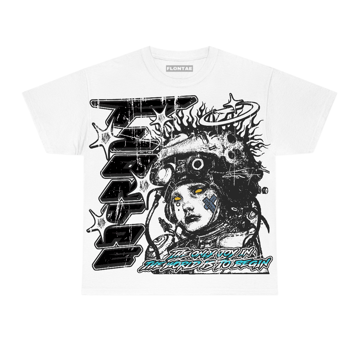 Gamma Blue 11s Flontae T-Shirt Self Aware Graphic