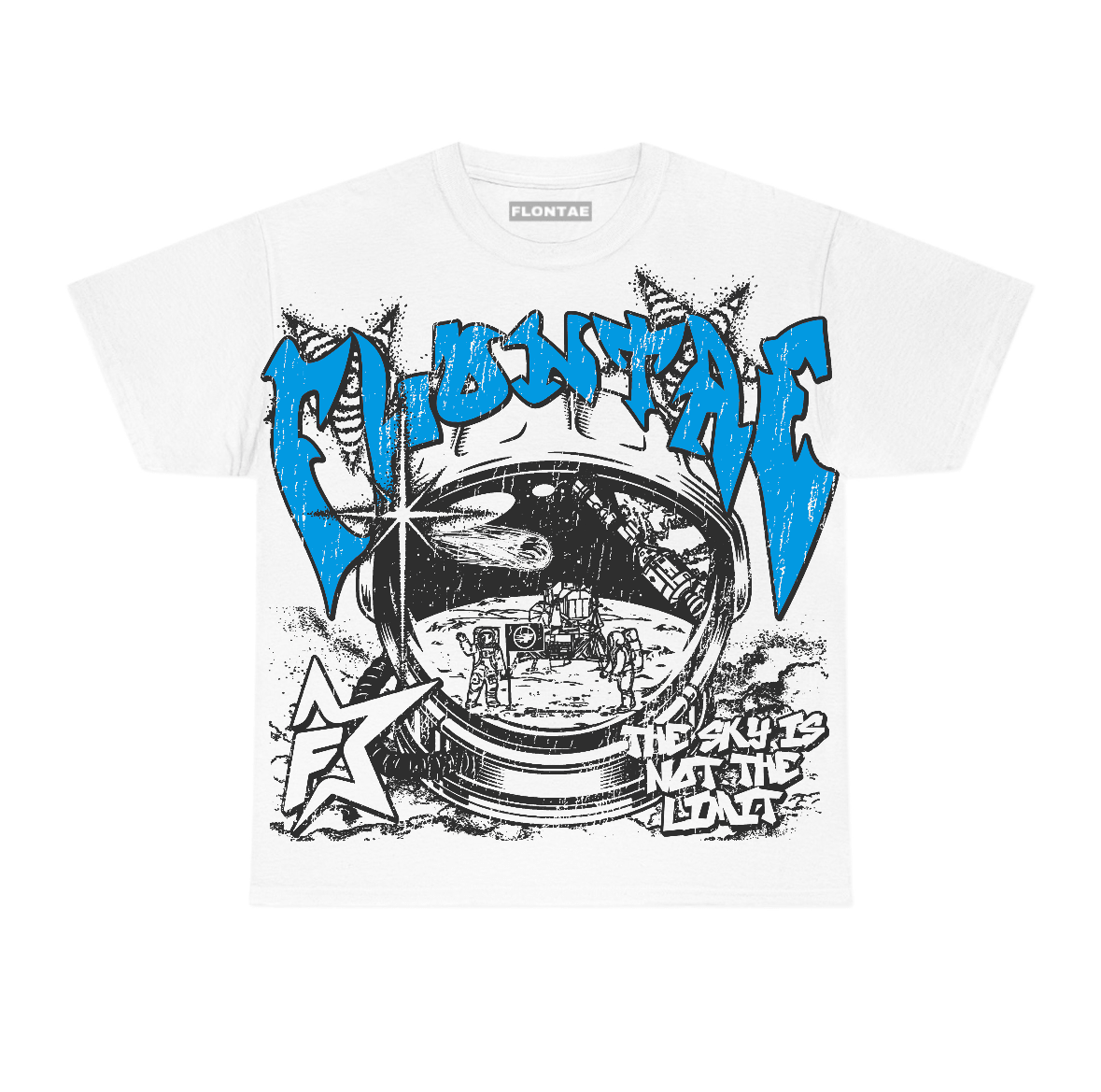 University Blue Reimagined 1s Flontae T-Shirt Stay Ahead Graphic