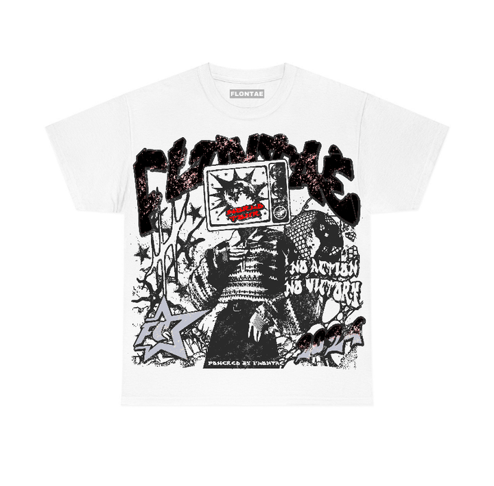 Black Cement 3s Flontae T-Shirt No Victory Graphic