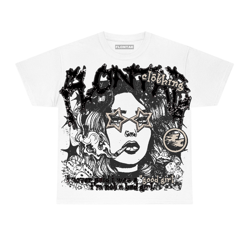 Reverse Metallic 5s Flontae T-Shirt Keep Quiet Graphic