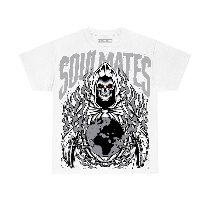 White Cement 4s Flontae T-Shirt Soulmates Graphic