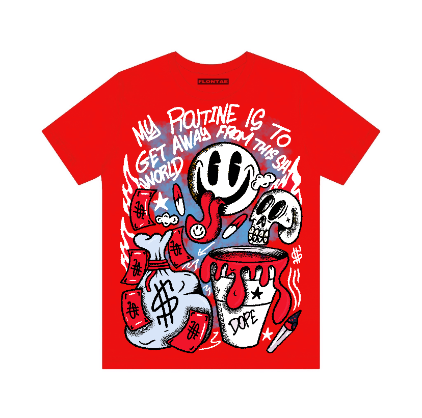 Cherry 11s Flontae T-Shirt Stay Out Graphic