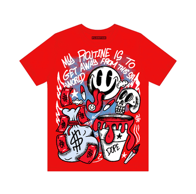 Cherry 11s Flontae T-Shirt Stay Out Graphic