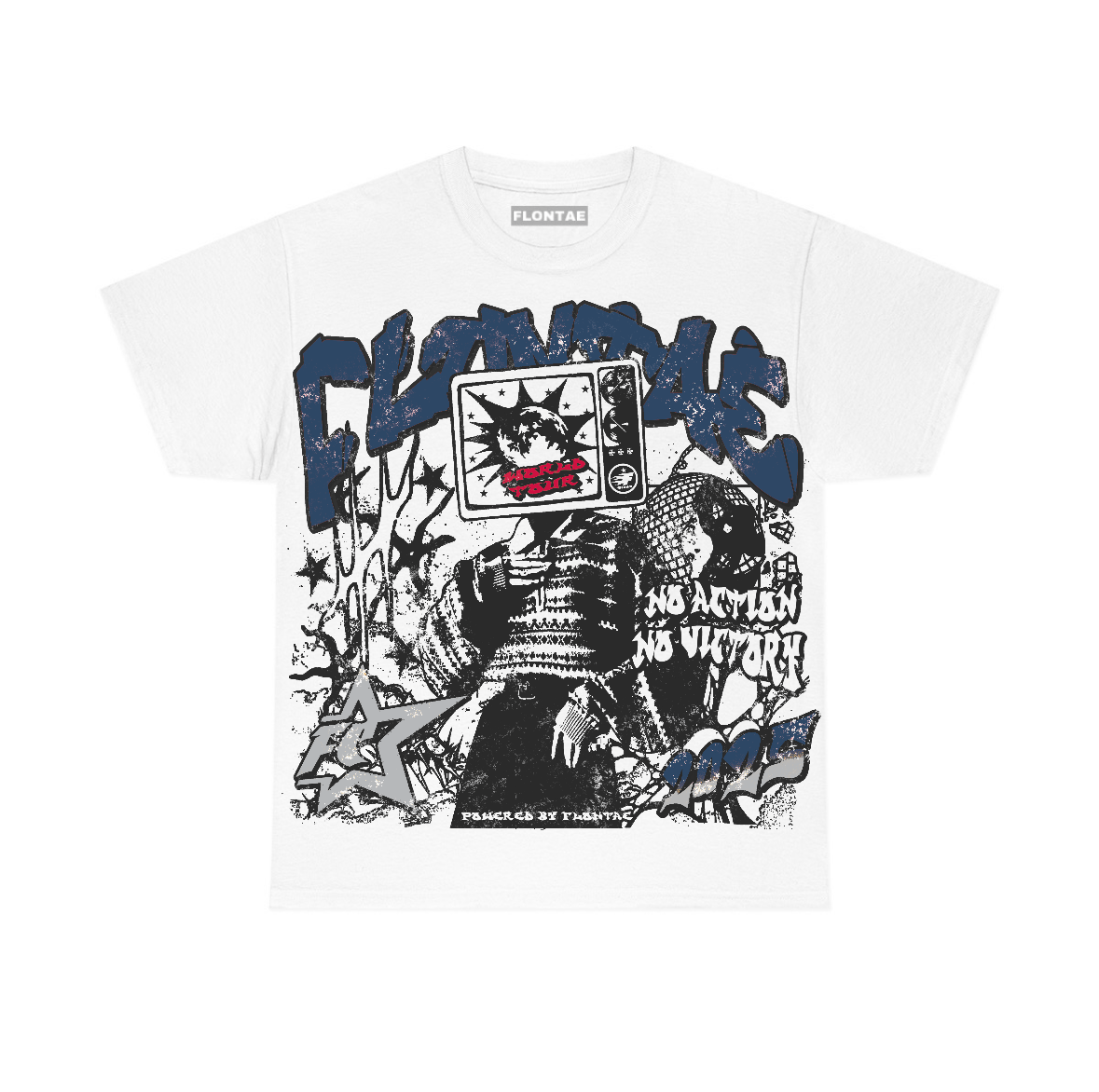 French Blue 12s Flontae T-Shirt No Victory Graphic