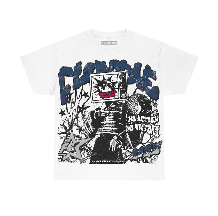 French Blue 12s Flontae T-Shirt No Victory Graphic