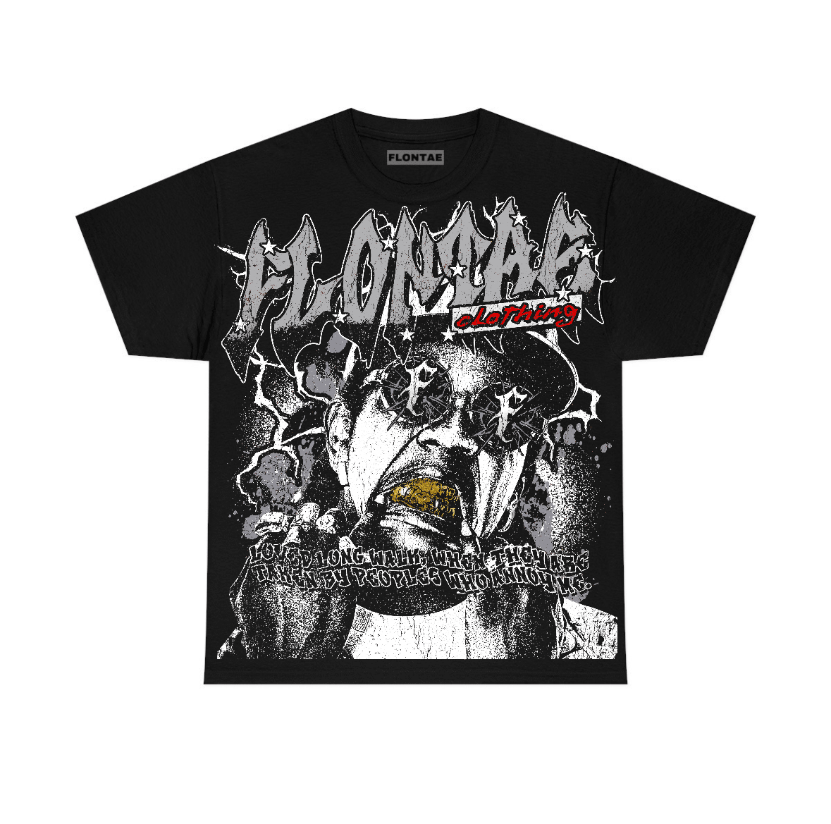 White Cement 4s Flontae T-Shirt Annoy Graphic