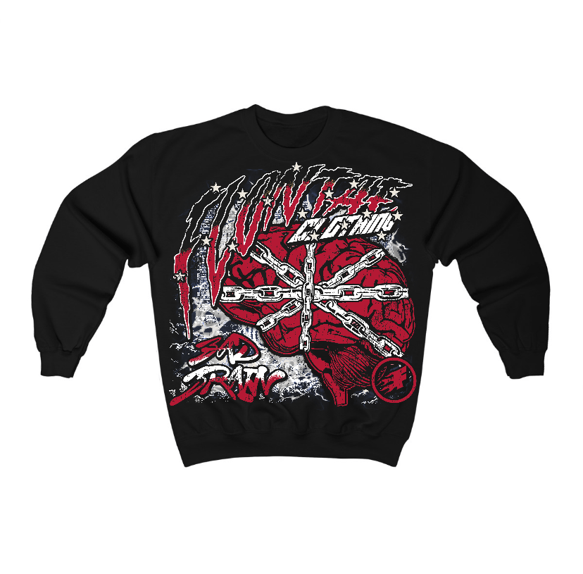 Black Toe Reimagined 1s Flontae Crewneck Sweatshirt Bad Brain Graphic