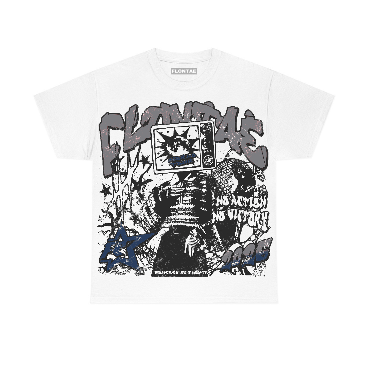 Flint Grey 9s Flontae T-Shirt No Victory Graphic