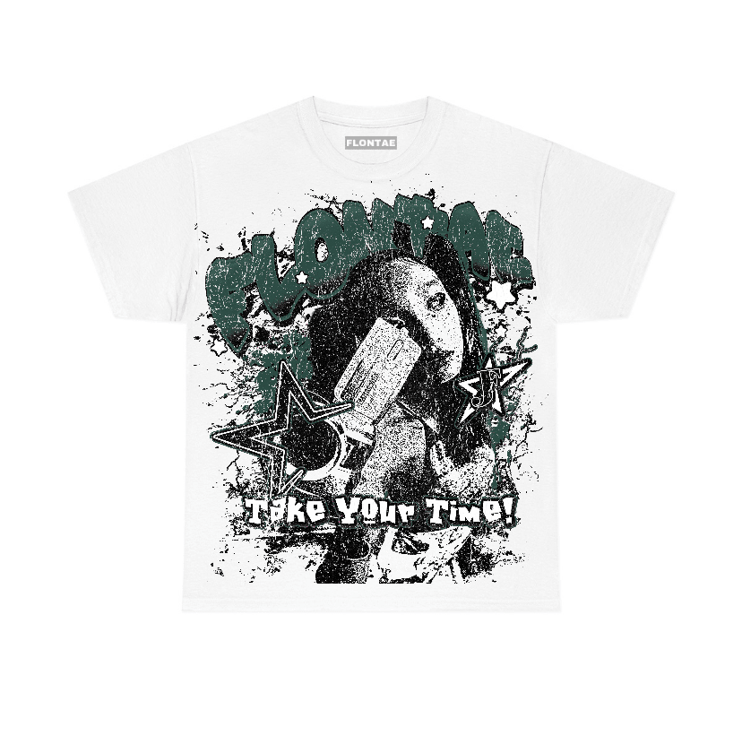 Oxidized Green 4s Flontae T-Shirt Be Patient Graphic