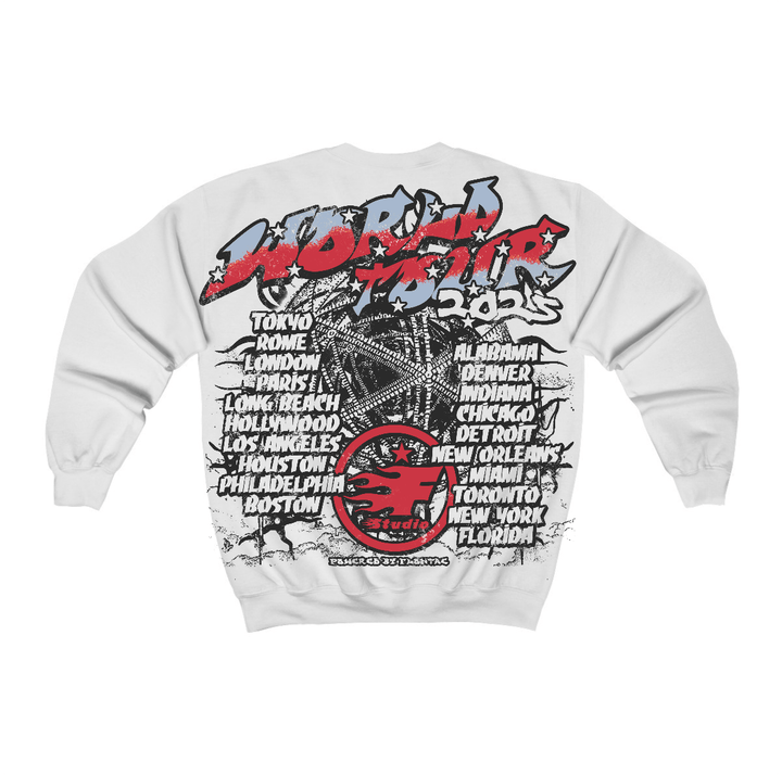 Fire Red “Black Tongue” 5s Flontae Crewneck Sweatshirt No Victory Graphic