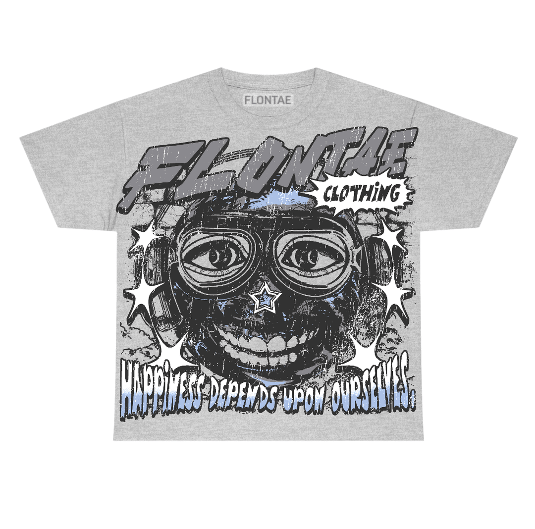Wolf Grey 5s Flontae T-Shirt Midnight Aura Graphic