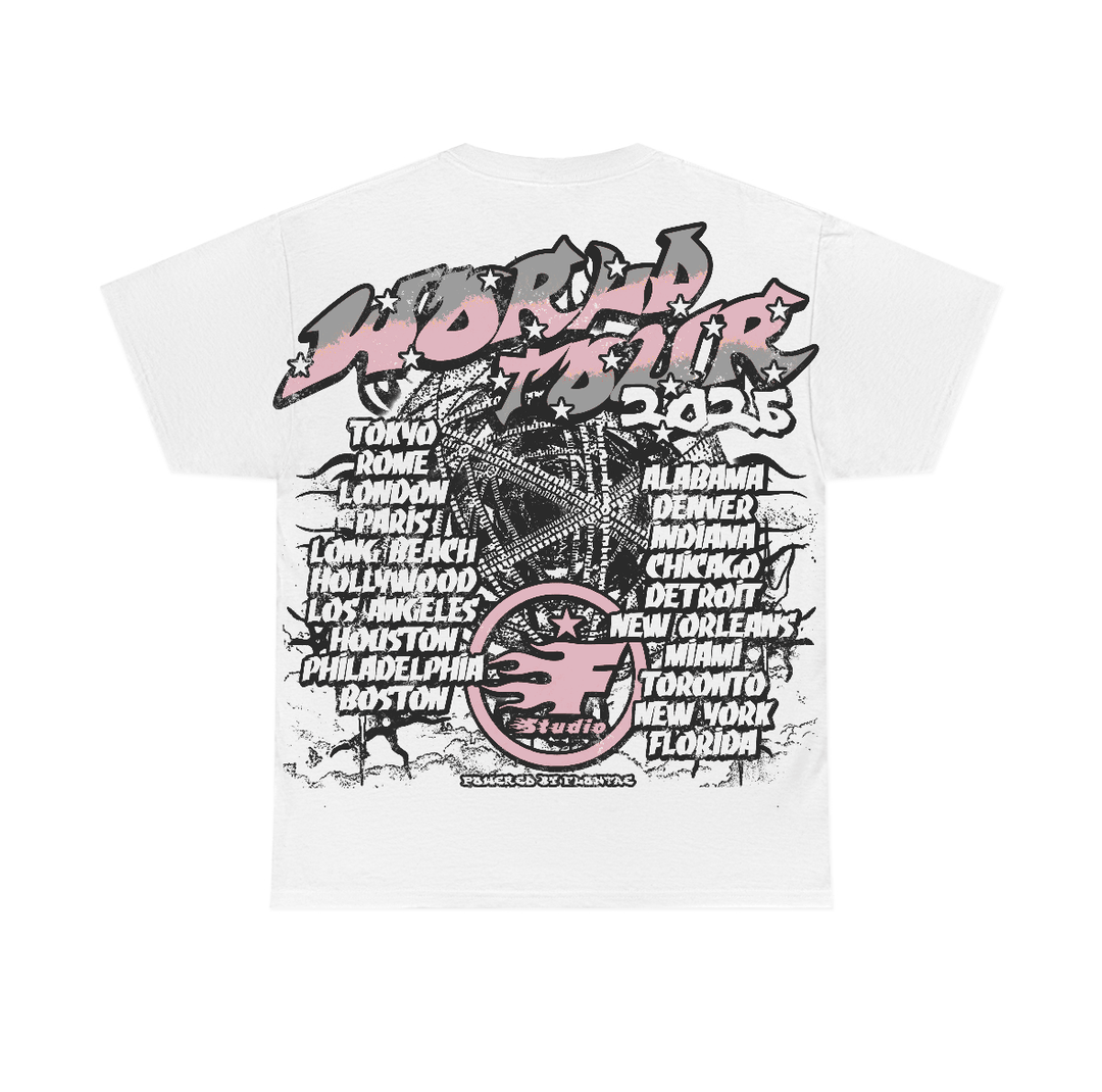 “Pink Foam” 95s Flontae T-Shirt No Victory Graphic