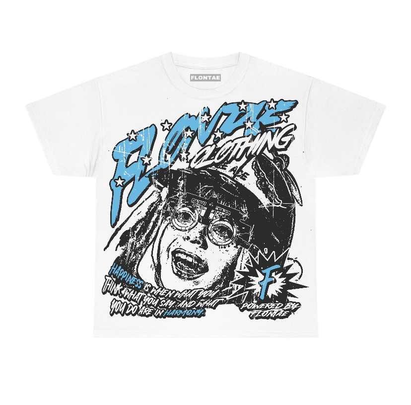 Legend Blue 11s Flontae T-Shirt Always Smile Graphic