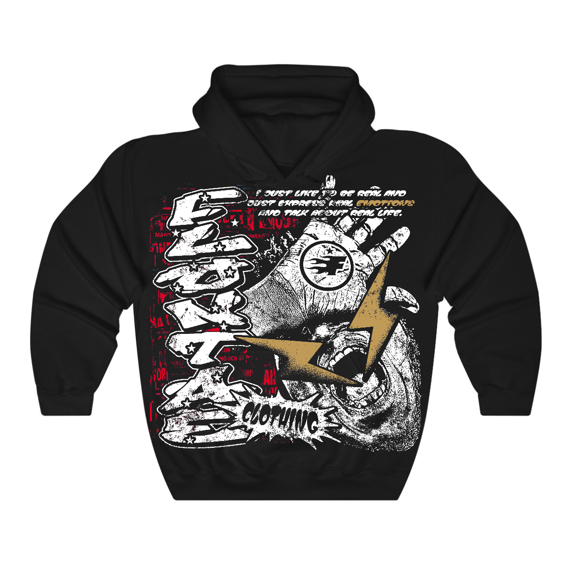Taxi 12s Flontae Hoodie Too Honest Graphic