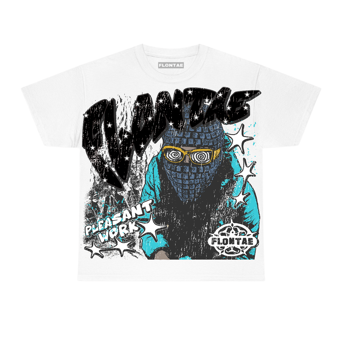Gamma Blue 11s Flontae T-Shirt Pleasant Work Graphic