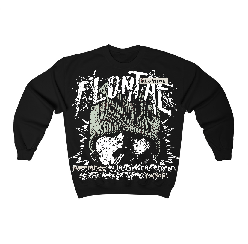 Seafoam 4s Flontae Crewneck Sweatshirt Furious Graphic