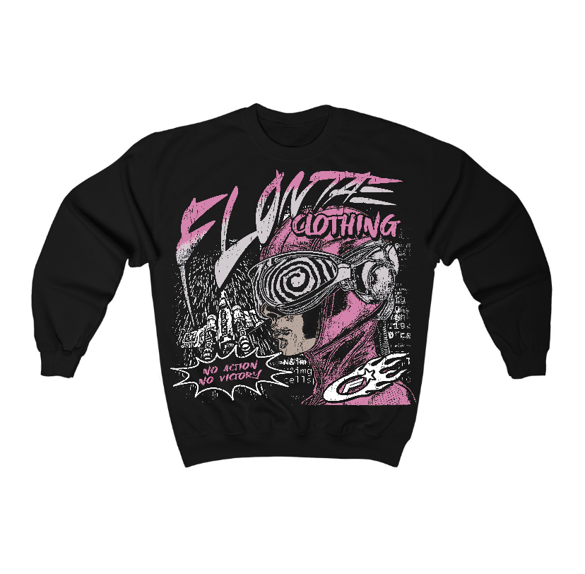 Orchid 4s Flontae Crewneck Sweatshirt Justify Graphic