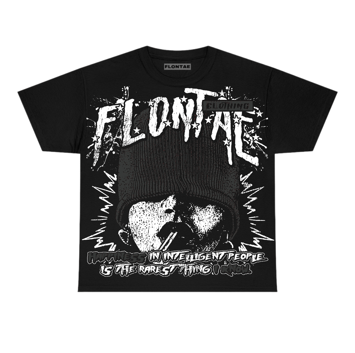Black Cat 4s Flontae T-Shirt Furious Graphic