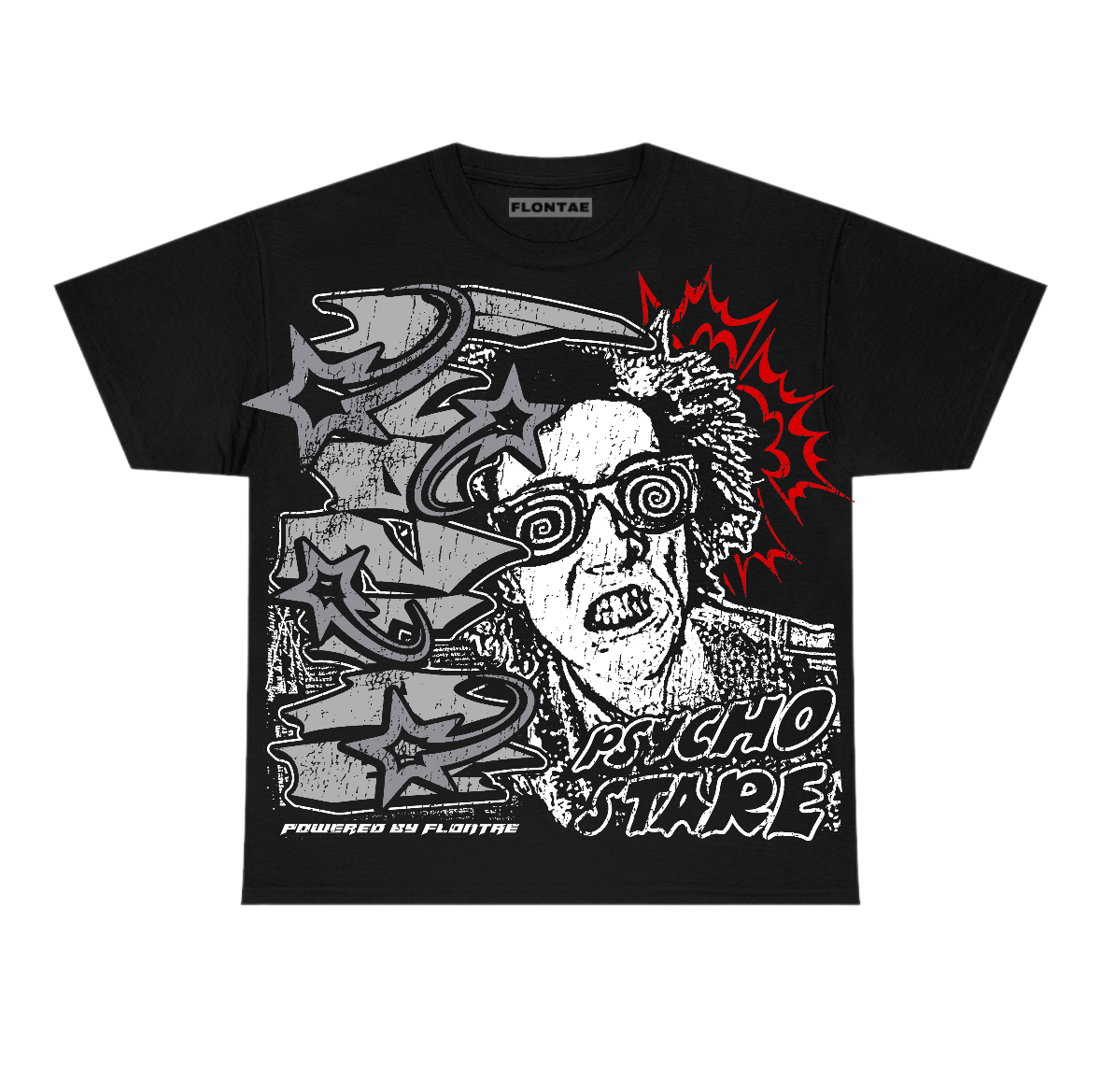 White Cement 4s Flontae T-Shirt Stare Graphic
