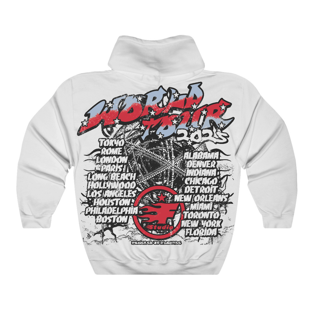 Fire Red “Black Tongue” 5s Flontae Hoodie No Victory Graphic
