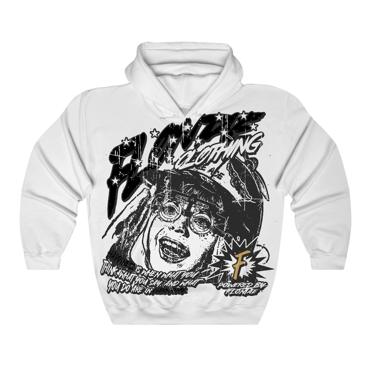 Taxi 12s Flontae Hoodie Always Smile Graphic
