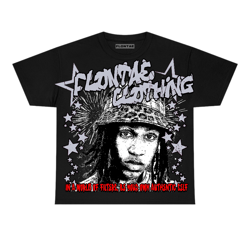 Black Cement 3s Flontae T-Shirt Be Yourself Graphic