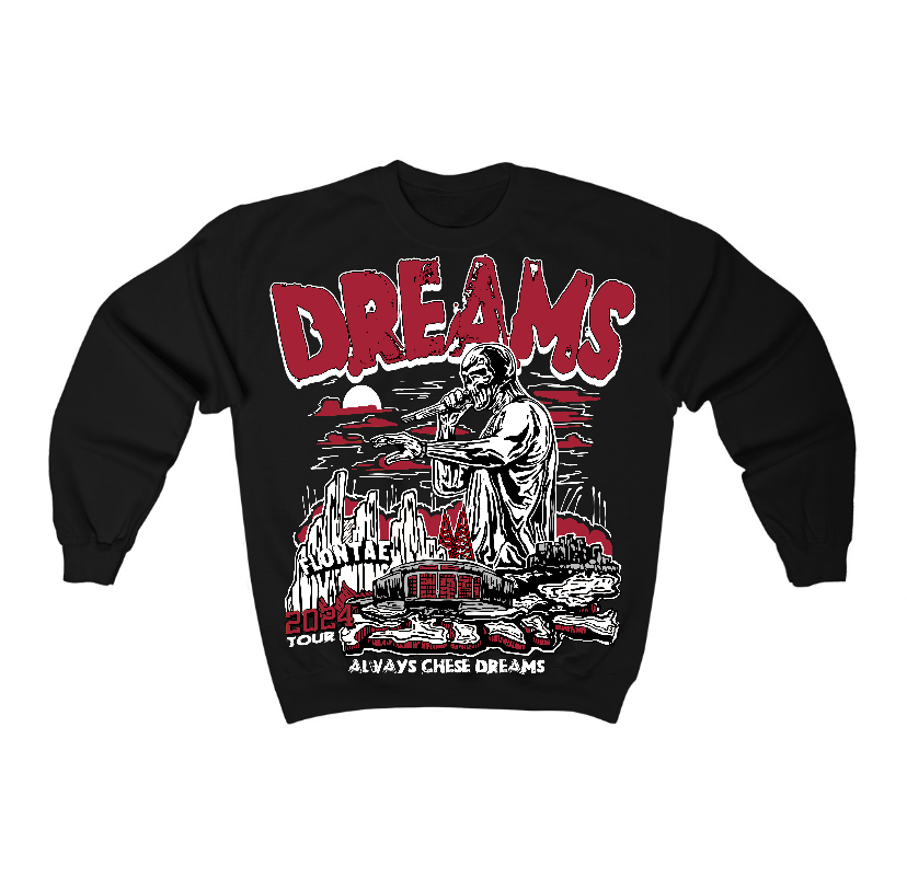 Black Toe 14s Flontae Crewneck Sweatshirt Always Chase Dreams Graphic