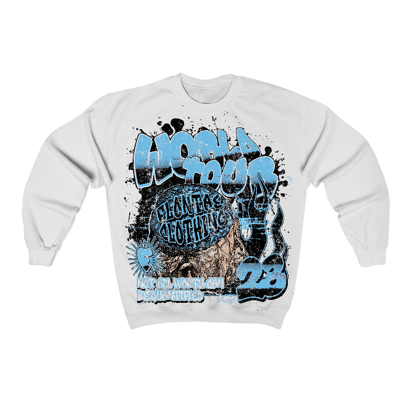 Legend Blue 11s Flontae Crewneck Sweatshirt Intelligence Graphic
