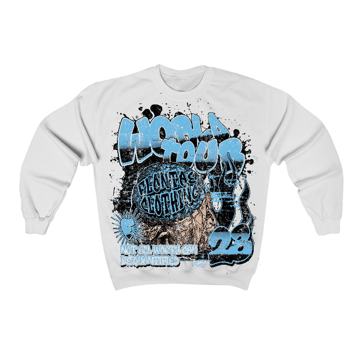 Legend Blue 11s Flontae Crewneck Sweatshirt Intelligence Graphic