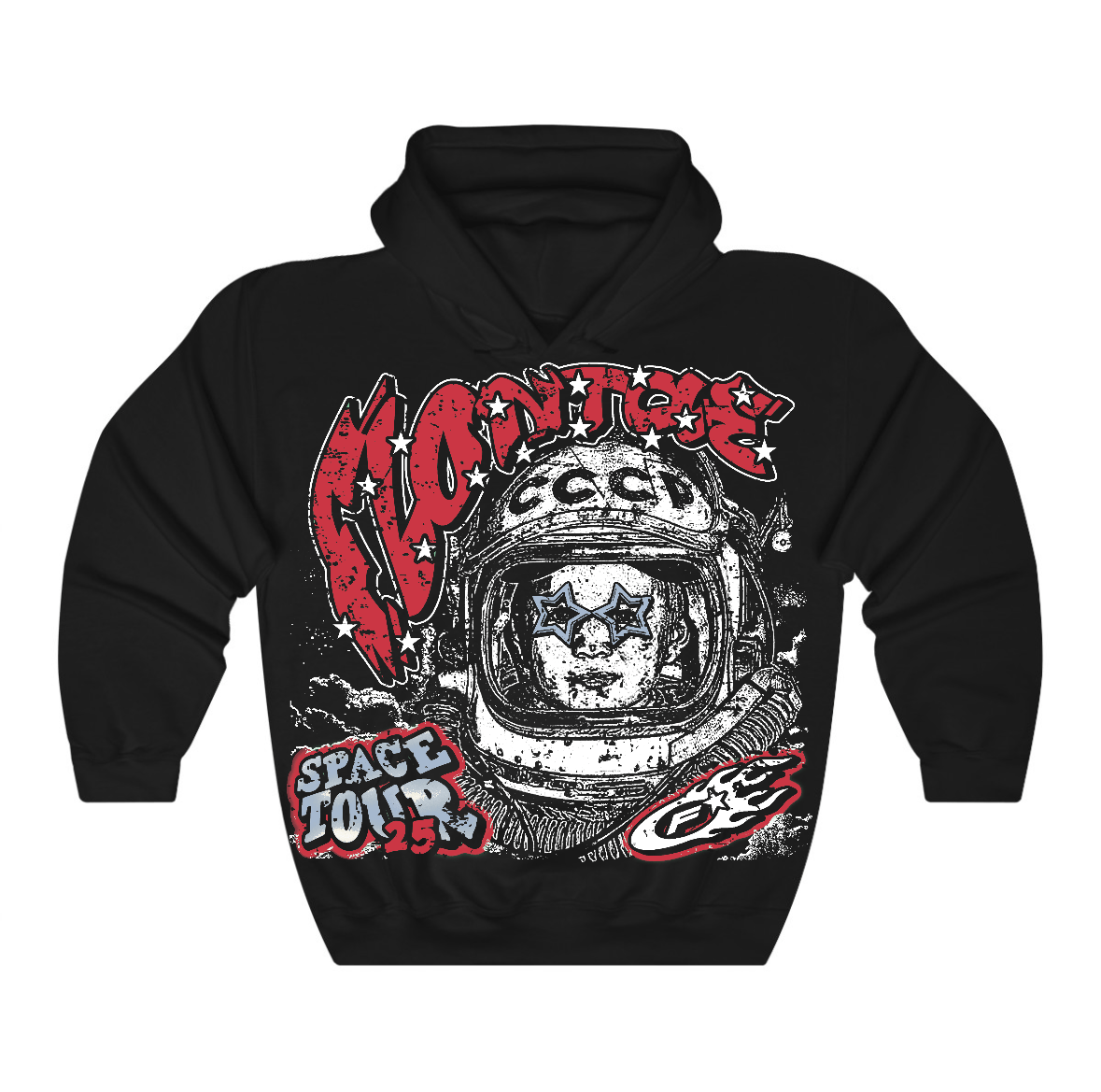 Fire Red “Black Tongue” 5s Flontae Hoodie Get Around Graphic