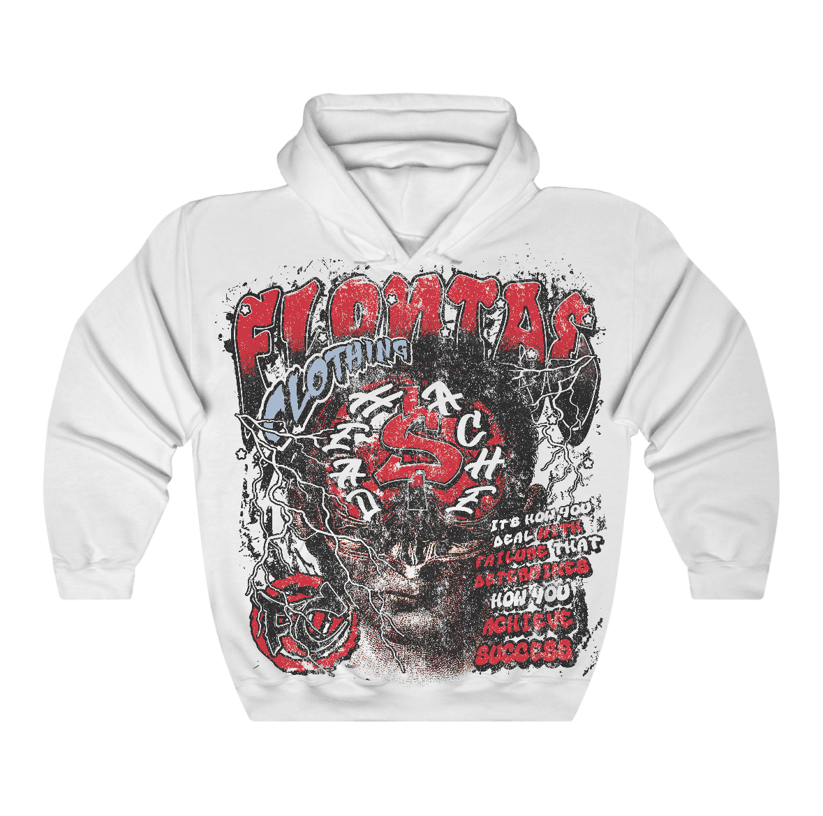 Fire Red “Black Tongue” 5s Flontae Hoodie Headstorm Graphic