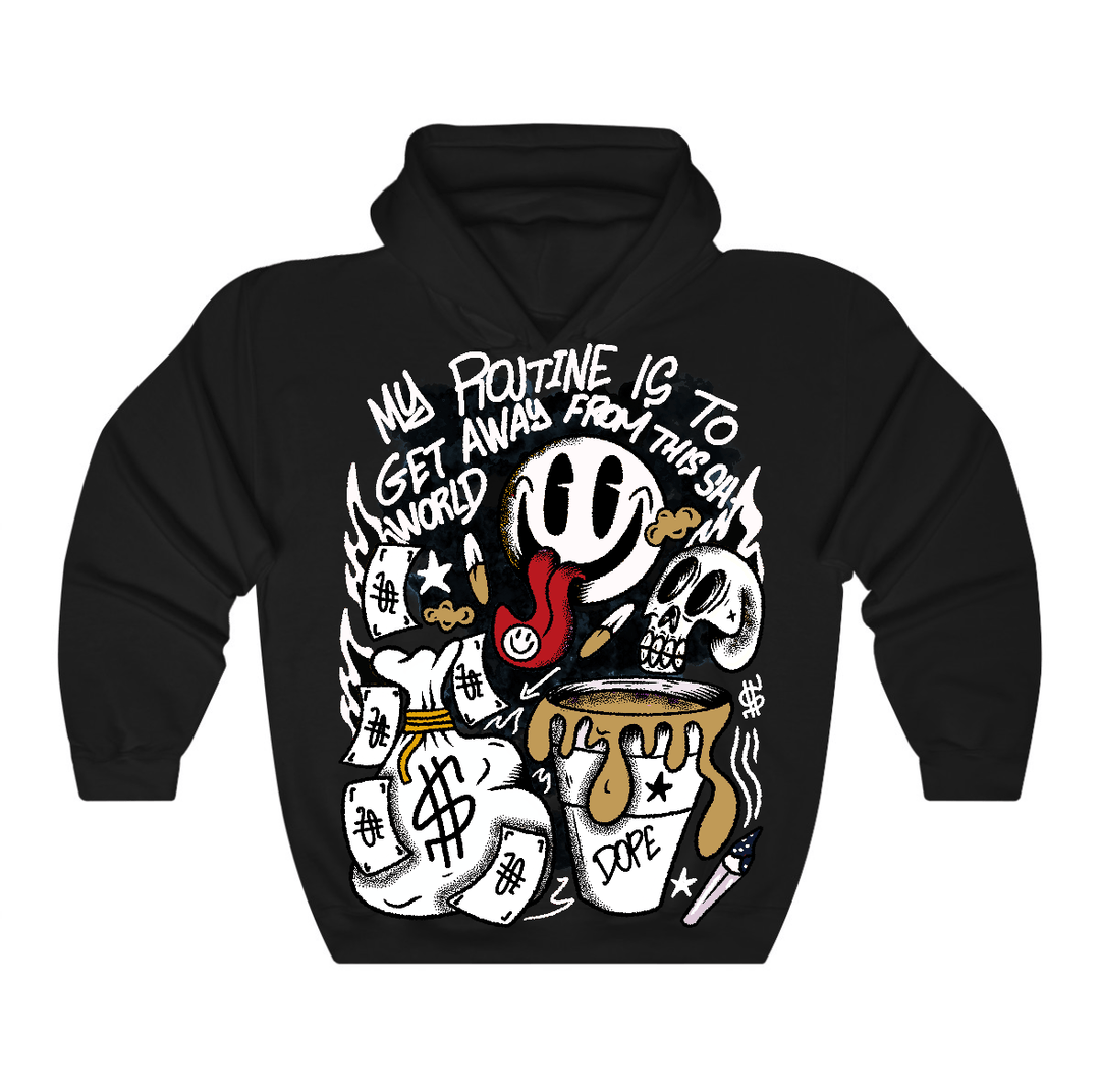 Taxi 12s Flontae Hoodie Stay Out Graphic