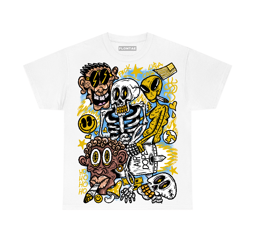 Vivid Sulfur 4s Flontae T-Shirt Friends Graphic