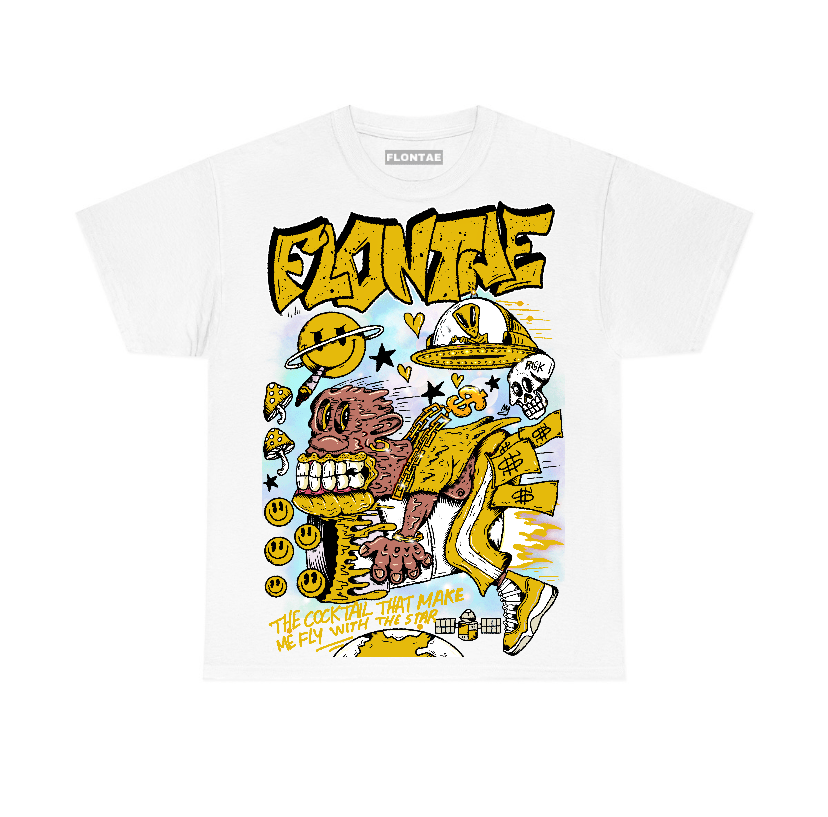 Vivid Sulfur 4s Flontae T-Shirt I Believe Graphic
