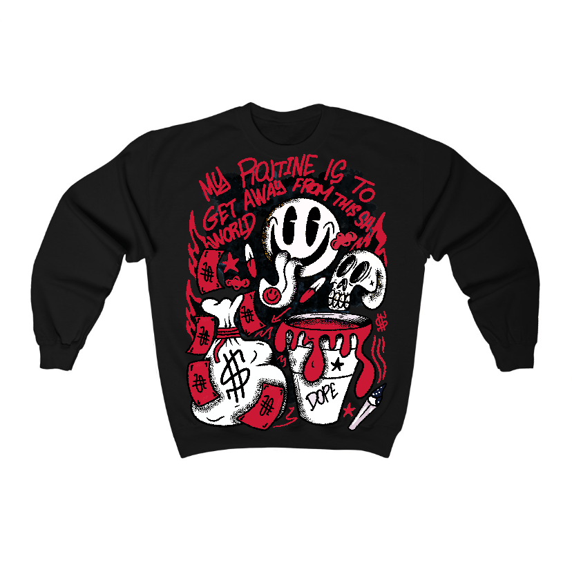 85 Bred 1s Flontae Sweatshirt Stay Out Graphic