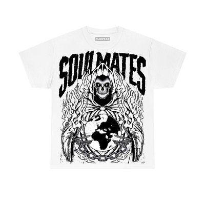 White Thunder 4s Flontae T-Shirt Soulmates Graphic