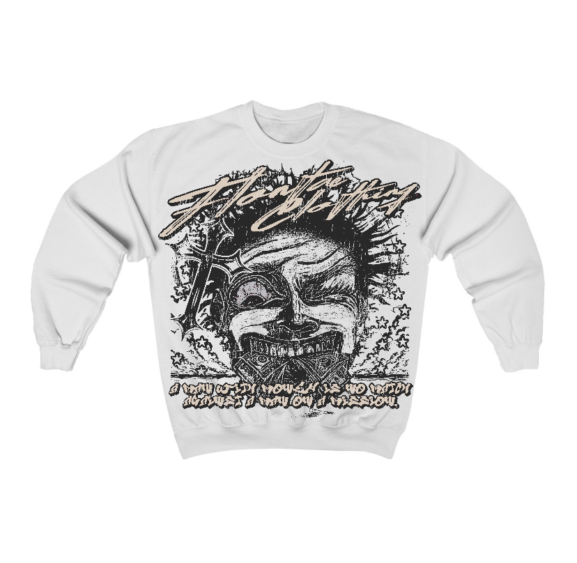 Reverse Metallic 5s Flontae Crewneck Sweatshirt Nothing Else Graphic