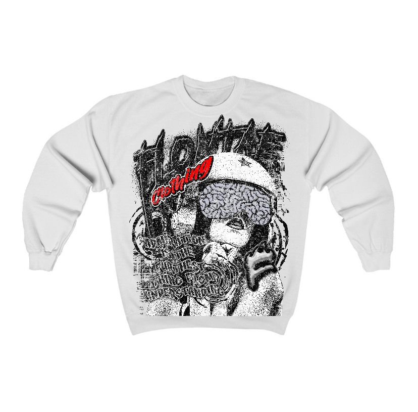 Black Cement 3s Flontae Crewneck Sweatshirt Understand Graphic