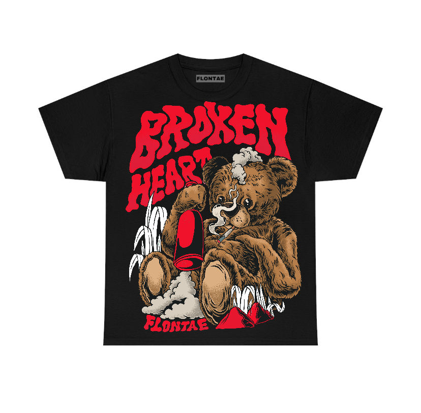 Bred Velvet 11s Flontae T-Shirt Broken Heart Graphic