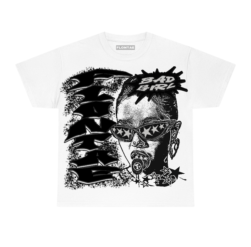 85 Metallic Black 1s Low Flontae T-Shirt Baddie Graphic