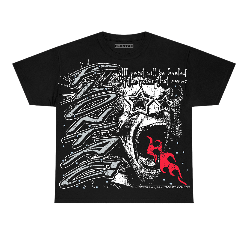 Black Metallic Reimagined 5s Flontae T-Shirt No Action Graphic
