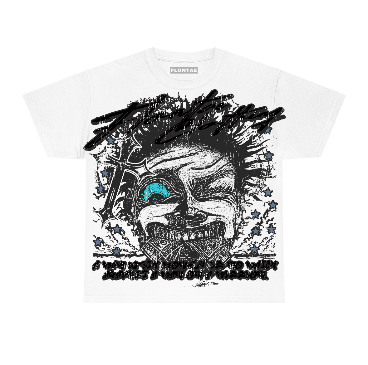 Gamma Blue 11s Flontae T-Shirt Nothing Else Graphic