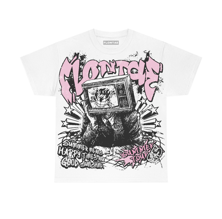 Pearl Pink 12s Flontae T-Shirt Happiness Graphic