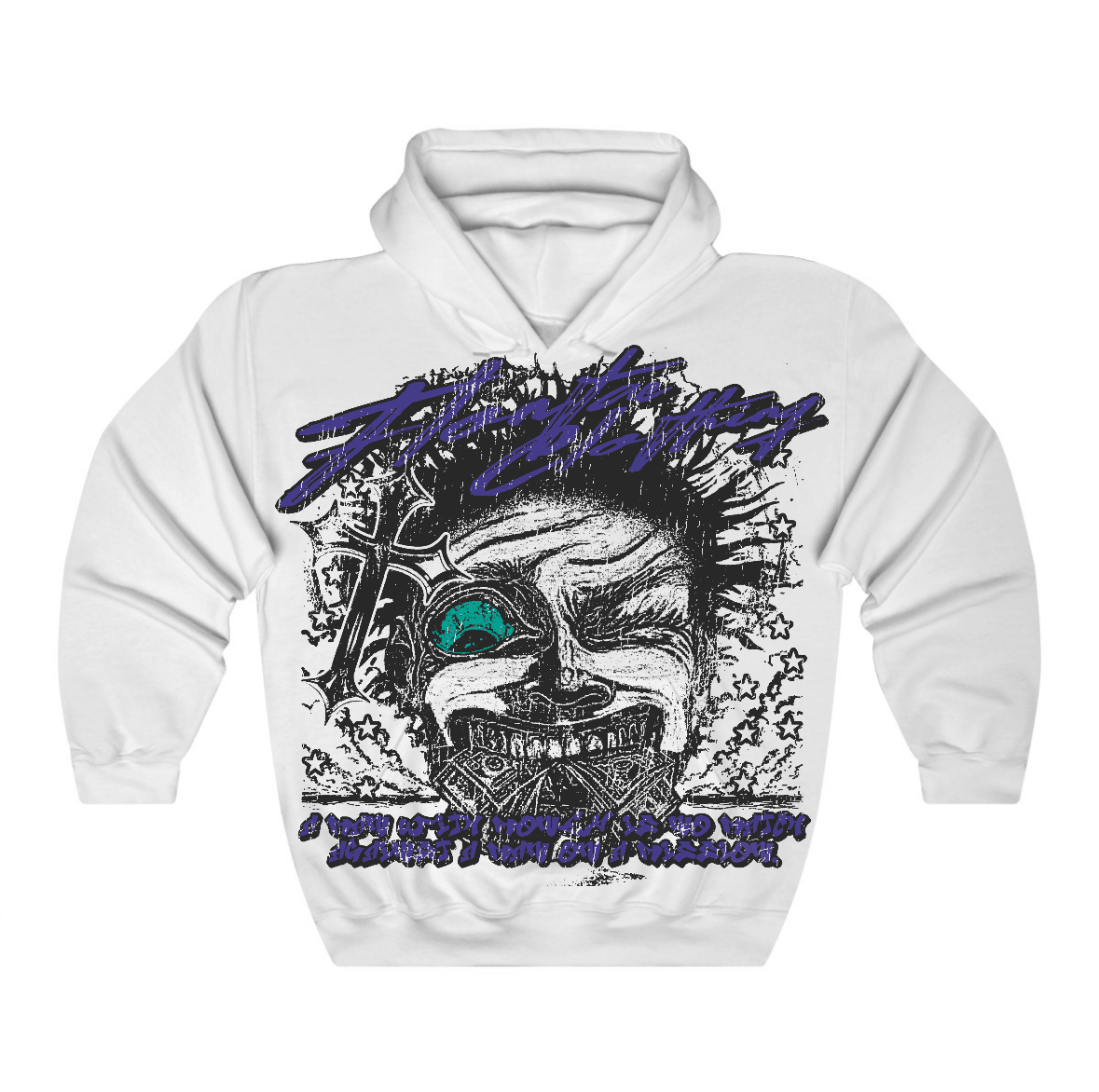 Grape 5s Flontae Hoodie Nothing Else Graphic