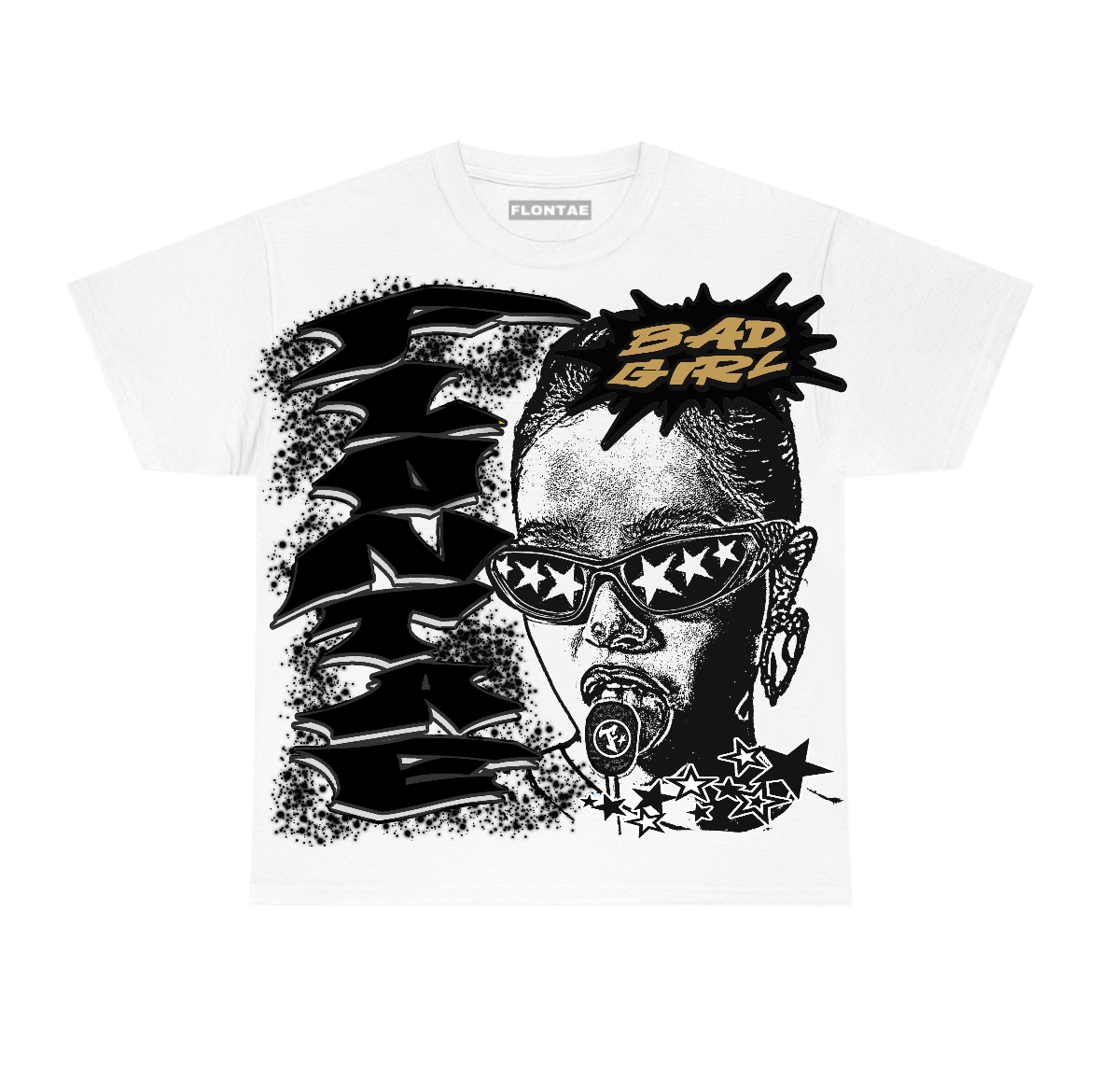Taxi 12s Flontae T-Shirt Baddie Graphic