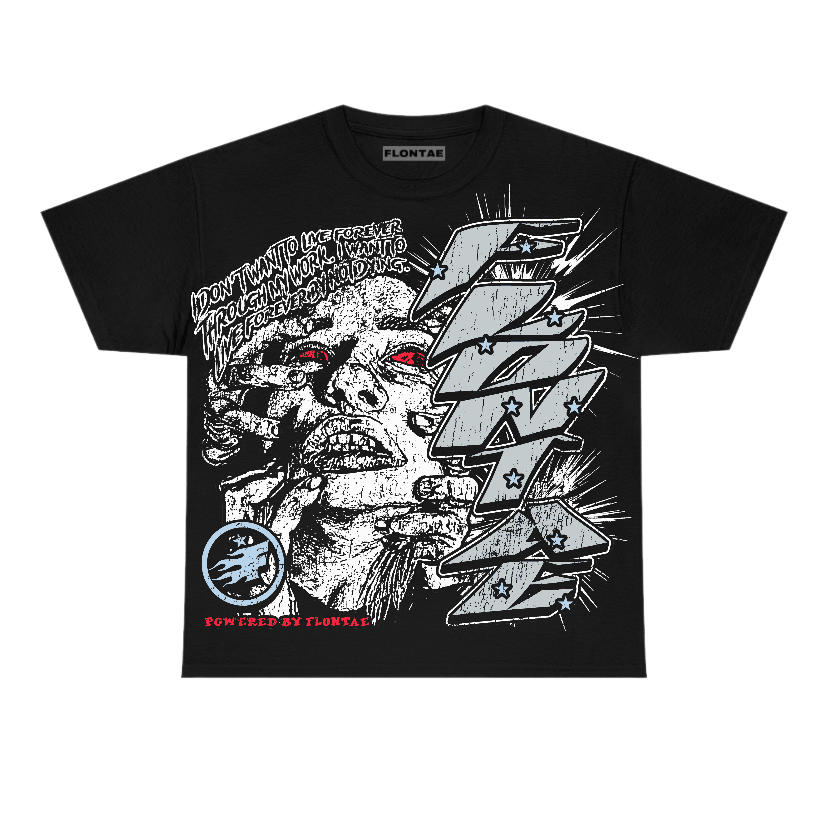 Black Metallic Reimagined 5s Flontae T-Shirt Forever Graphic