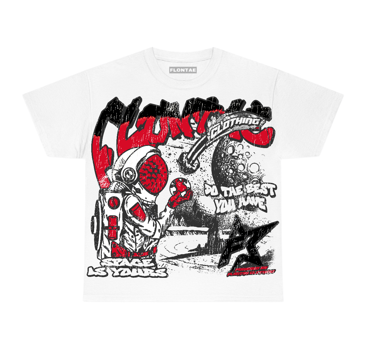 Chicago 13s Flontae T-Shirt Space Is Yours Graphic