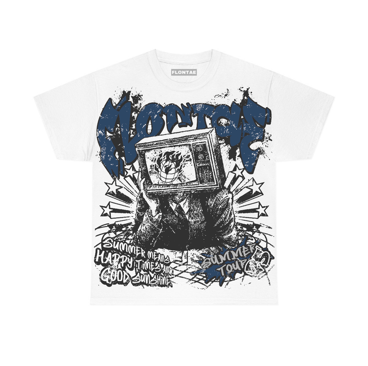 French Blue 12s Flontae T-Shirt Happiness Graphic
