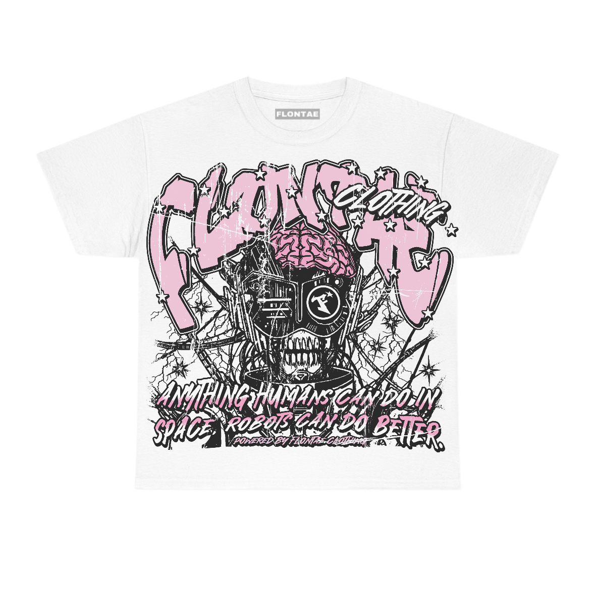 Pearl Pink 12s Flontae T-Shirt Never Cared Graphic