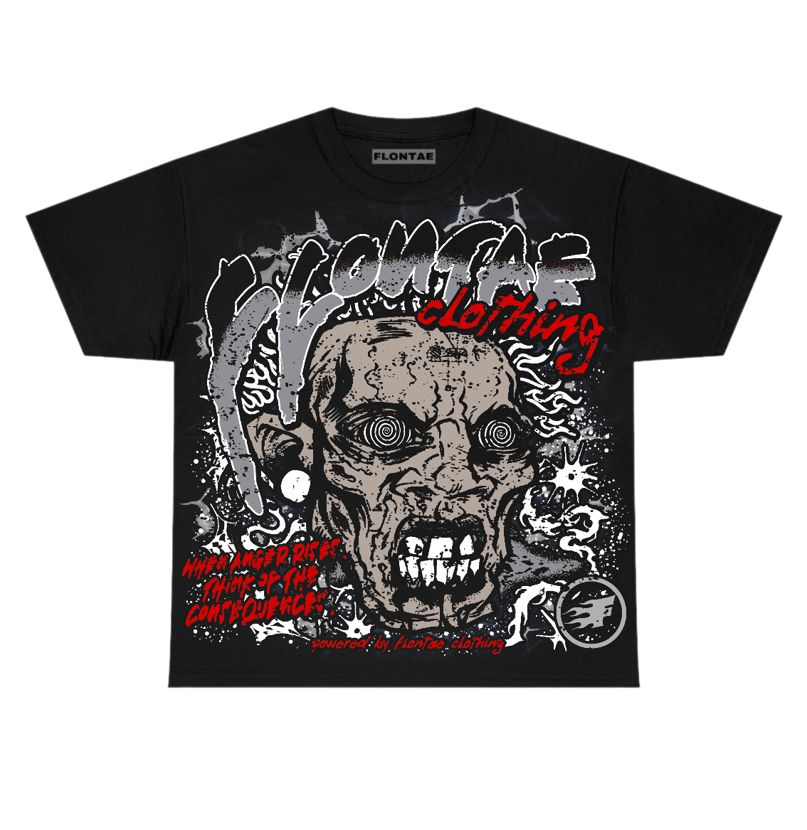White Cement 4s Flontae T-Shirt Consequences Graphic